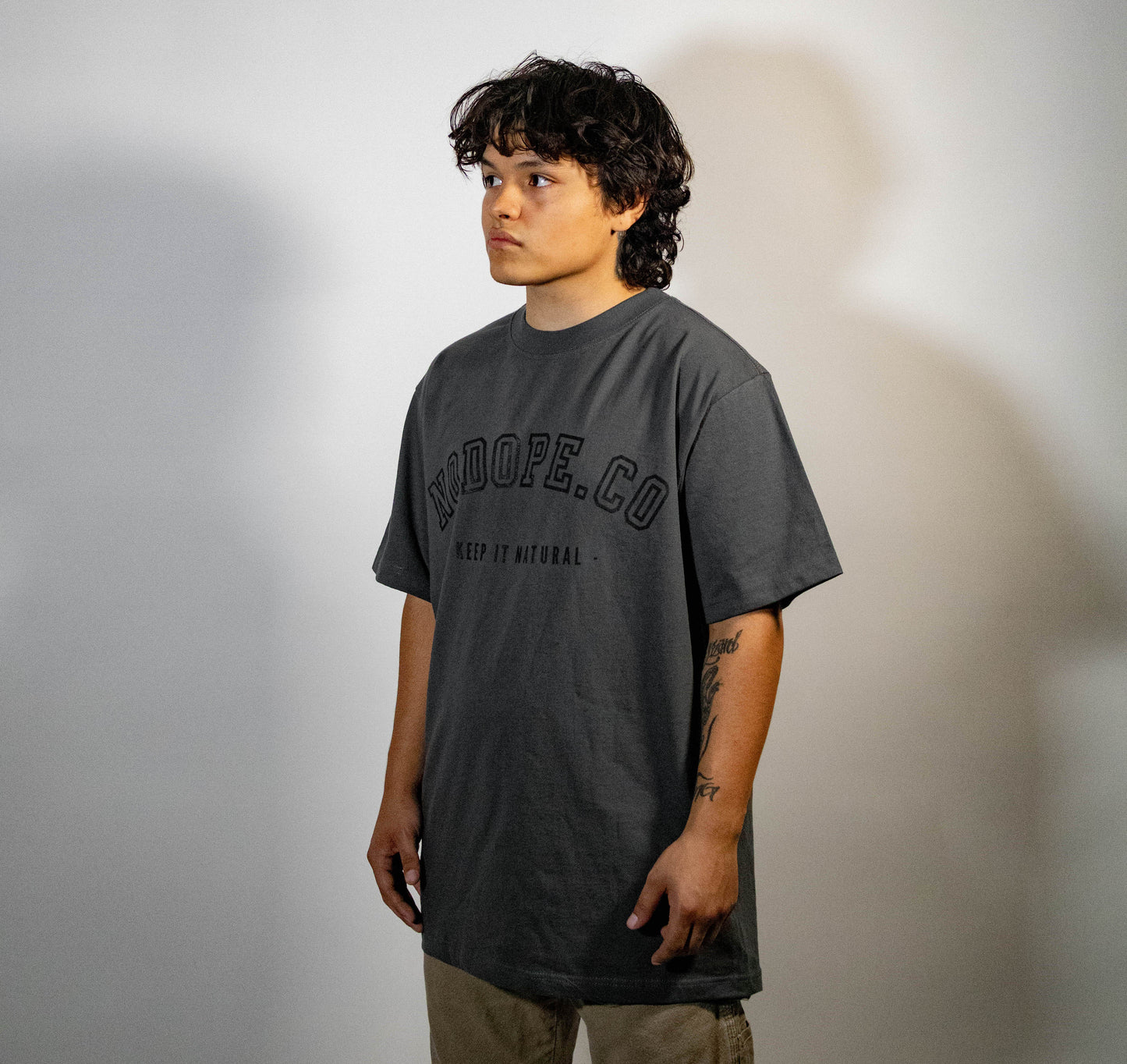 Unisex Oversized Varsity T-Shirt (Gray)