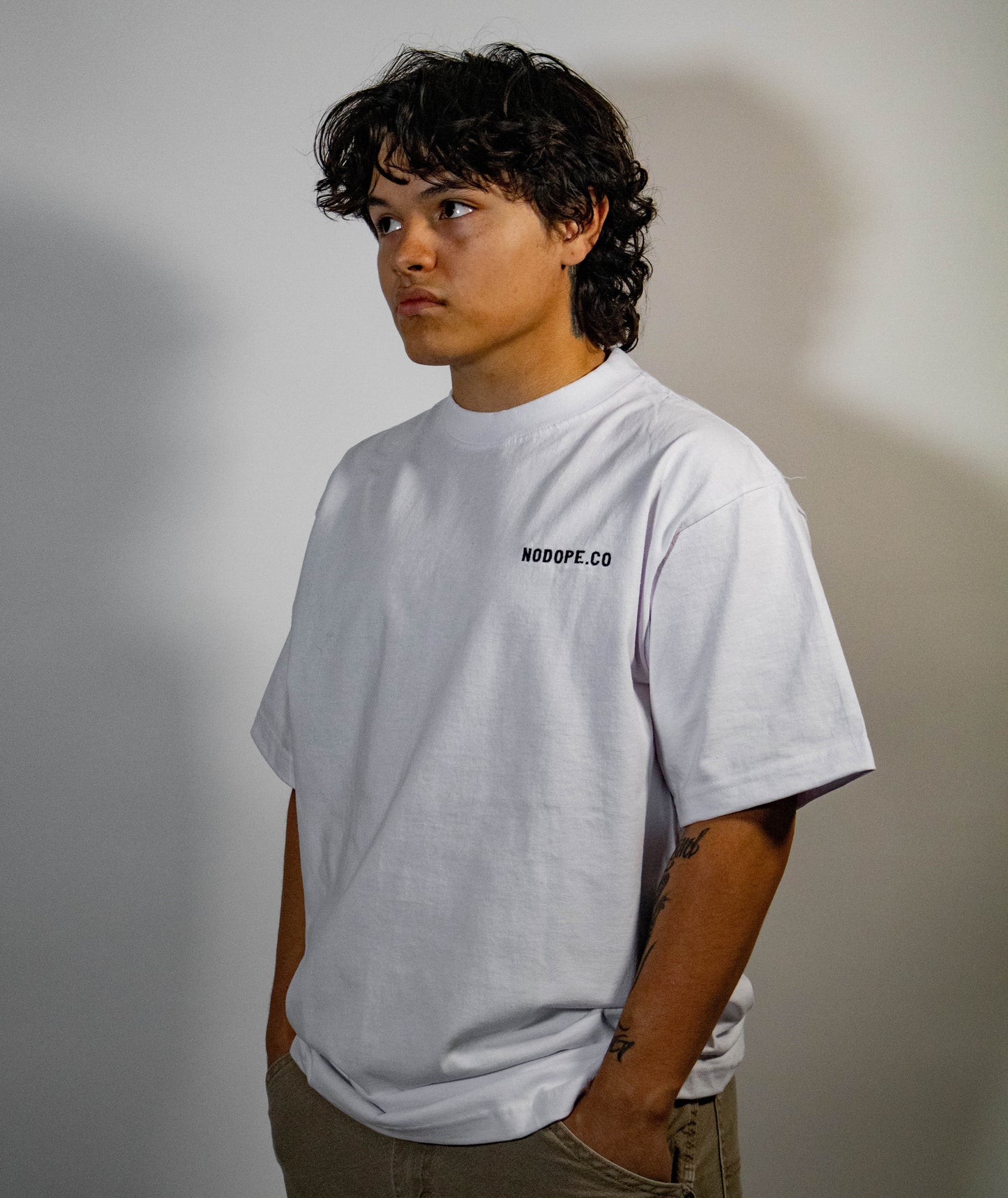 Unisex Oversized Minimalist T-Shirt (White)